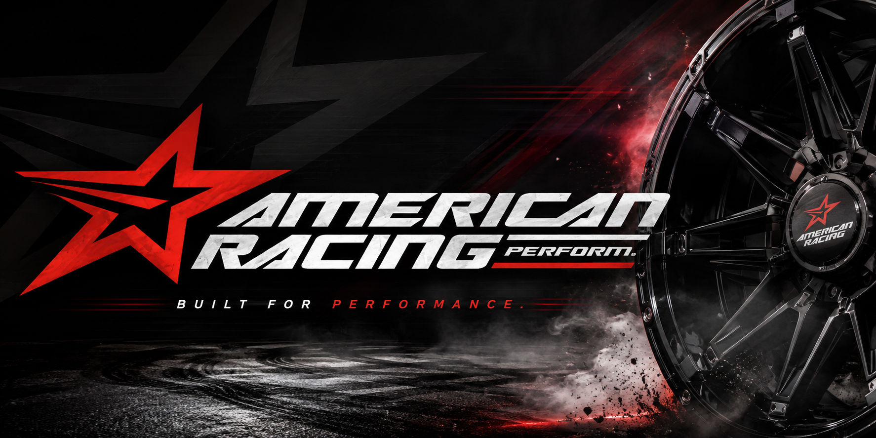 American Racing wheels banner